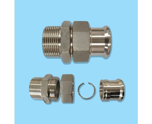 ST220032 M Profile Stainless Steel Union Male Thread