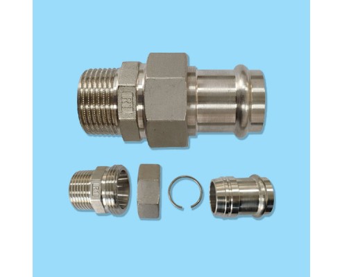 ST220036 V Profile Stainless Steel Union Male Thread
