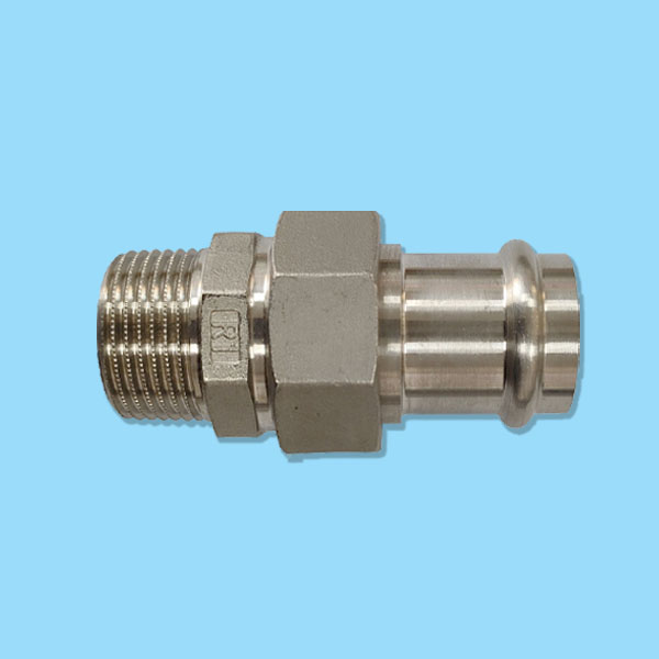 ST220036 V Profile Stainless Steel Union Male Thread